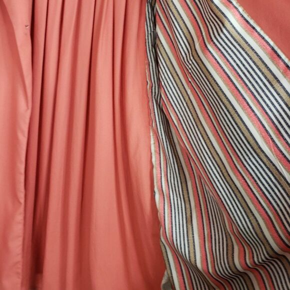 Soft Surroundings Coral Trench Coat Size Large - Picture 7 of 16